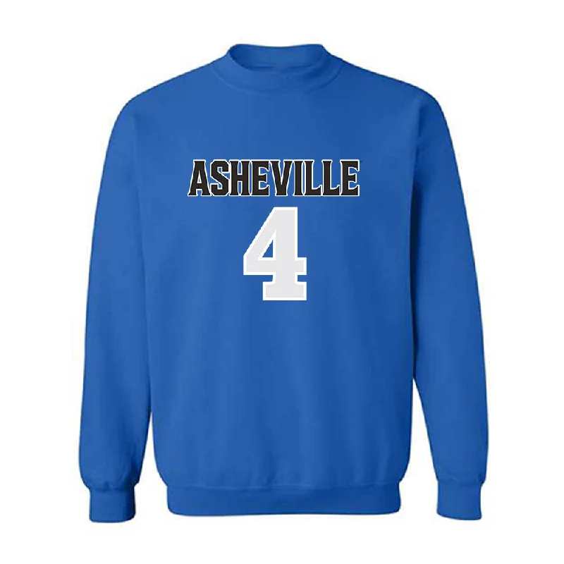 UNC Asheville - NCAA Women's Basketball : Trinity Barnes - Replica Shersey Crewneck Sweatshirt Hoodie with Cuffed Sleeves Snug Secure UNC Asheville - NCAA Women's Basketball : Trinity Barnes - Replica Shersey Crewneck Sweatshirt Hoodie with Cuffed Sleeves Snug Secure