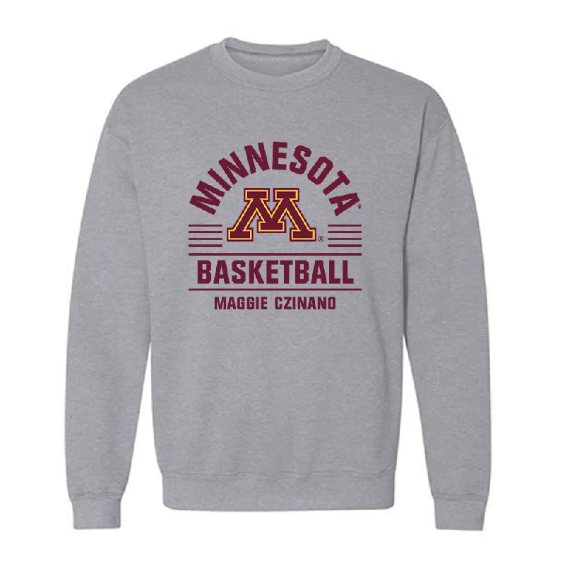 Minnesota - NCAA Women's Basketball : Maggie Czinano - Classic Fashion Shersey Crewneck Sweatshirt Hoodie with Neon Bright Vibrant Minnesota - NCAA Women's Basketball : Maggie Czinano - Classic Fashion Shersey Crewneck Sweatshirt Hoodie with Neon Bright Vibrant
