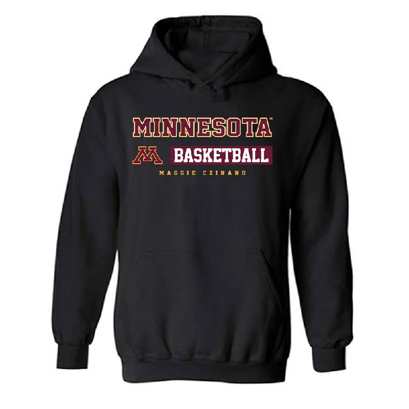 Minnesota - NCAA Women's Basketball : Maggie Czinano - Classic Fashion Shersey Hooded Sweatshirt Hoodie with Metallic Shiny Futuristic Minnesota - NCAA Women's Basketball : Maggie Czinano - Classic Fashion Shersey Hooded Sweatshirt Hoodie with Metallic Shiny Futuristic